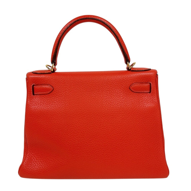 エルメス HERMES ケリー28 内縫い T刻印　(2015年製) ルージュピヴォワンヌ　ゴールド金具 トリヨンクレマンス レディース ショルダーバッグ