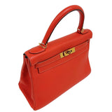 エルメス HERMES ケリー28 内縫い T刻印　(2015年製) ルージュピヴォワンヌ　ゴールド金具 トリヨンクレマンス レディース ショルダーバッグ