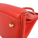 エルメス HERMES ケリー28 内縫い T刻印　(2015年製) ルージュピヴォワンヌ　ゴールド金具 トリヨンクレマンス レディース ショルダーバッグ