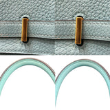 エルメス HERMES バーキン25 T刻 ブルーアトール/ゴールド金具金具 トゴ レディース ハンドバッグ