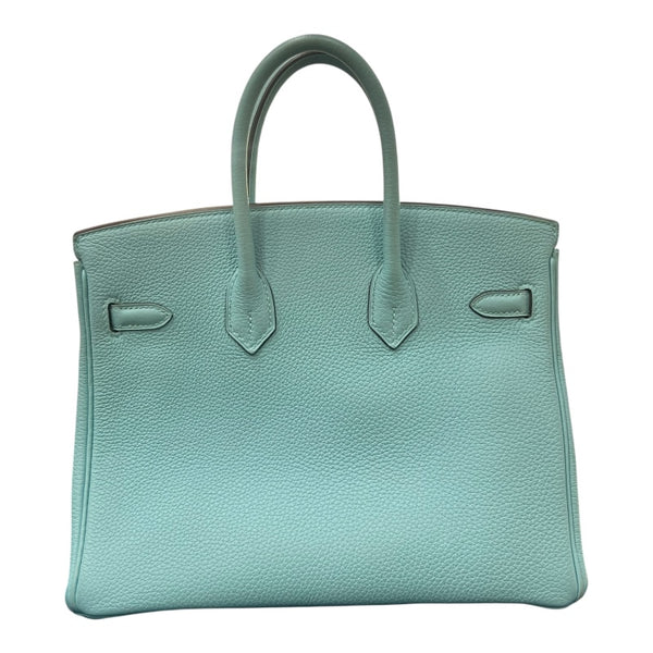 エルメス HERMES バーキン25 T刻 ブルーアトール/ゴールド金具金具 トゴ レディース ハンドバッグ