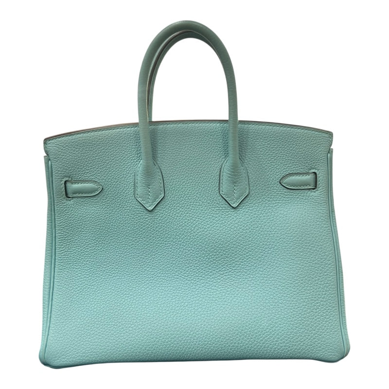 エルメス HERMES バーキン25 T刻 ブルーアトール/ゴールド金具金具 トゴ レディース ハンドバッグ