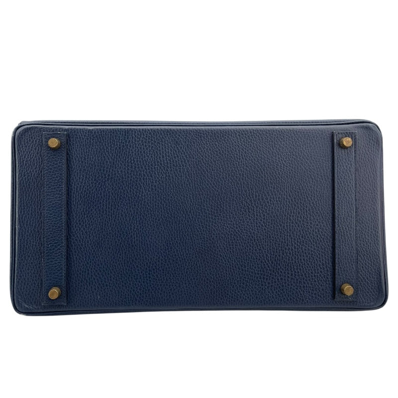 エルメス HERMES バーキン40 〇Z刻印 （1996年製） ブルーロイ　ゴールド金具 アルデンヌ ユニセックス ハンドバッグ