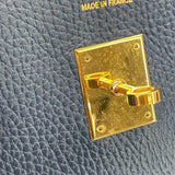 エルメス HERMES バーキン40 〇Z刻印 （1996年製） ブルーロイ　ゴールド金具 アルデンヌ ユニセックス ハンドバッグ