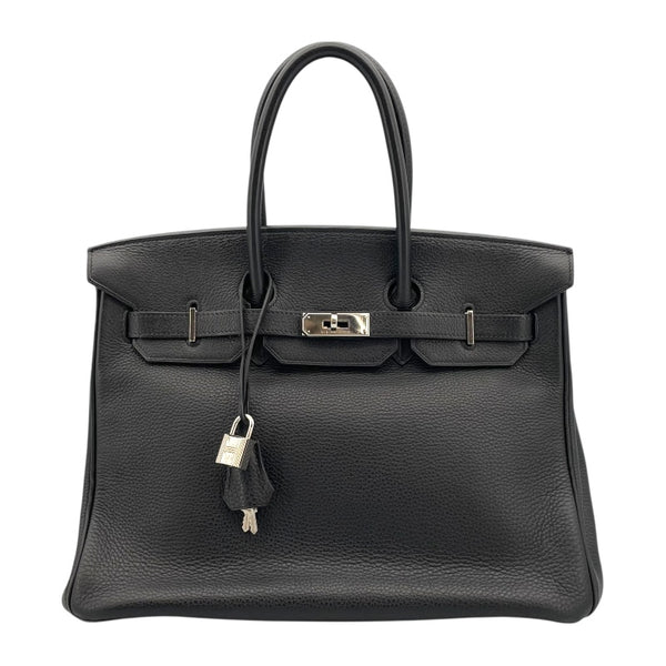 エルメス HERMES バーキン35 □I刻 ブラック SV金具 トリヨン レディース ハンドバッグ