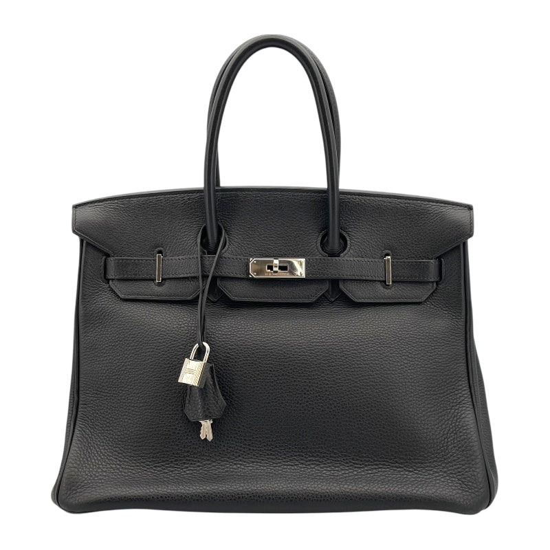 エルメス HERMES バーキン35 □I刻 ブラック SV金具 トリヨン レディース ハンドバッグ