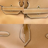 エルメス HERMES バーキン35 □J刻 ナチュラル/ゴールド金具 クシュベル レディース ハンドバッグ