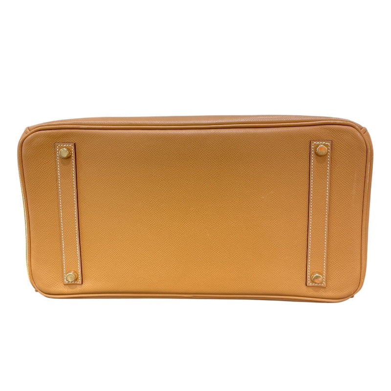 エルメス HERMES バーキン35 □J刻 ナチュラル/ゴールド金具 クシュベル レディース ハンドバッグ