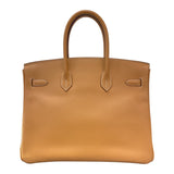エルメス HERMES バーキン35 □J刻 ナチュラル/ゴールド金具 クシュベル レディース ハンドバッグ