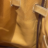 エルメス HERMES バーキン35 □J刻 ナチュラル/ゴールド金具 クシュベル レディース ハンドバッグ