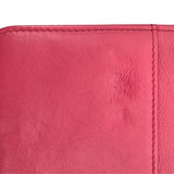 シャネル CHANEL チェンウォレット 24番台 ピンク GD金具 カーフ レディース ショルダーバッグ