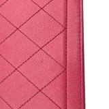 シャネル CHANEL チェンウォレット 24番台 ピンク GD金具 カーフ レディース ショルダーバッグ
