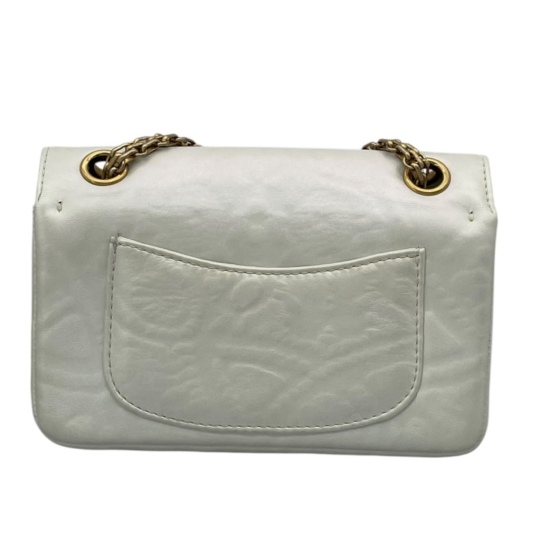 シャネル CHANEL シャネル2.55 スモール A70325 ホワイト GD金具 ラムスキン レディース ショルダーバッグ
