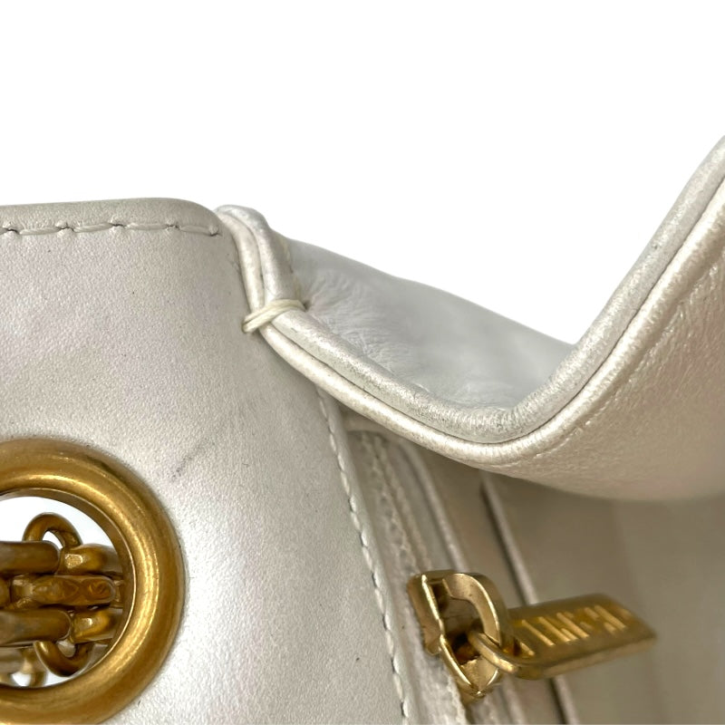 シャネル CHANEL シャネル2.55 スモール A70325 ホワイト GD金具 ラムスキン レディース ショルダーバッグ