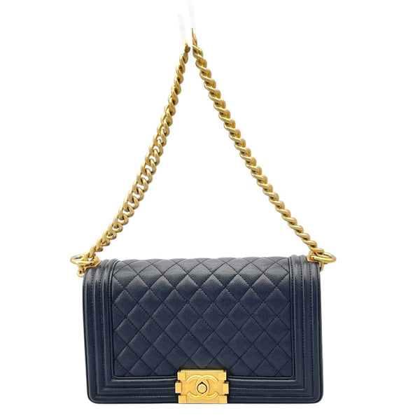 シャネル CHANEL ボーイシャネル25 A67086 27番台 ブラック GD金具 キャビア レディース ショルダーバッグ