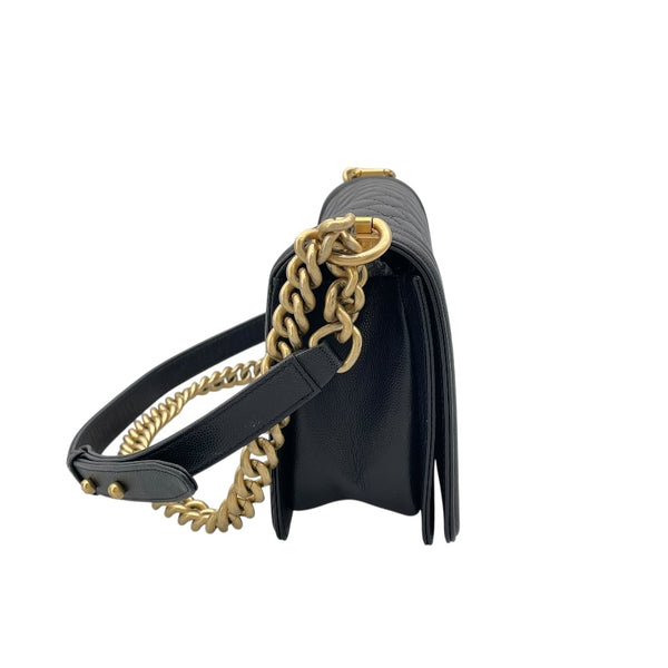 シャネル CHANEL ボーイシャネル25 A67086 27番台 ブラック GD金具 キャビア レディース ショルダーバッグ