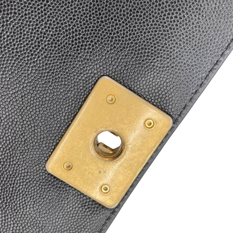 シャネル CHANEL ボーイシャネル25 A67086 27番台 ブラック GD金具 キャビア レディース ショルダーバッグ
