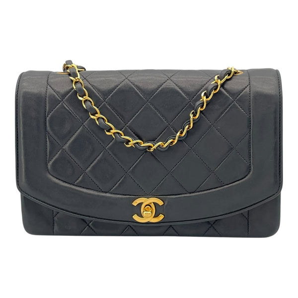 シャネル CHANEL ダイアナ25 A01165 2番台 ブラック GD金具 ラムスキン レディース ショルダーバッグ