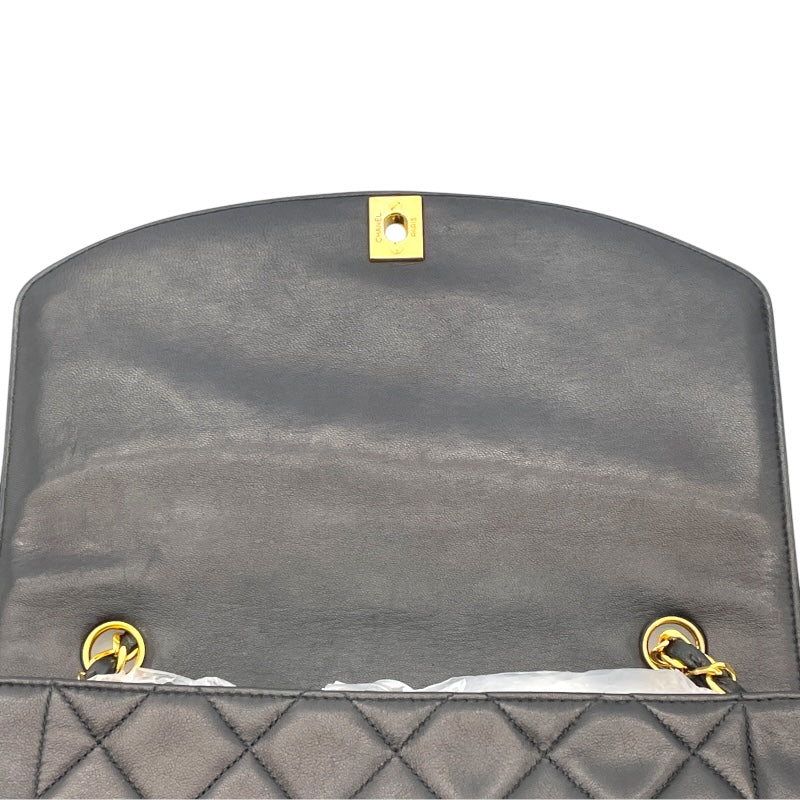 シャネル CHANEL ダイアナ25 A01165 2番台 ブラック GD金具 ラムスキン レディース ショルダーバッグ