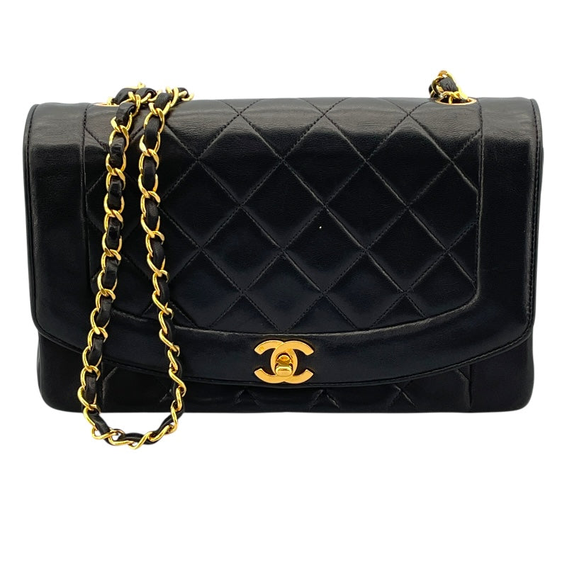 シャネル CHANEL ダイアナ25 A01165 2番台 ブラック GD金具 ラムスキン レディース ショルダーバッグ