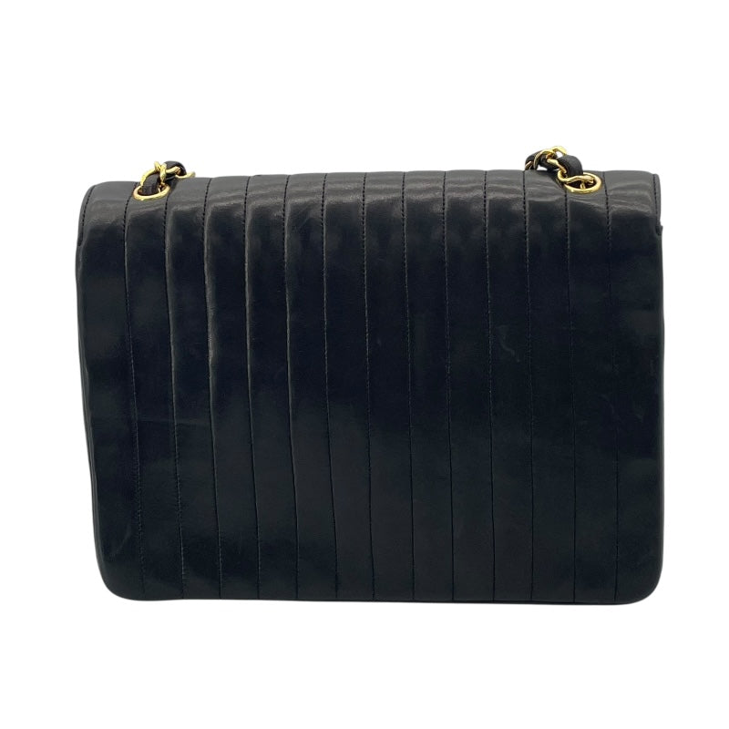 シャネル CHANEL マドモアゼル ショルダー 0番台 ブラック GD金具 ラムスキン レディース ショルダーバッグ