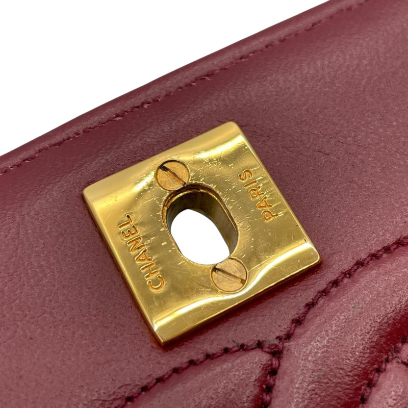 シャネル CHANEL マドモアゼル ショルダー 0番台 ブラック GD金具 ラムスキン レディース ショルダーバッグ