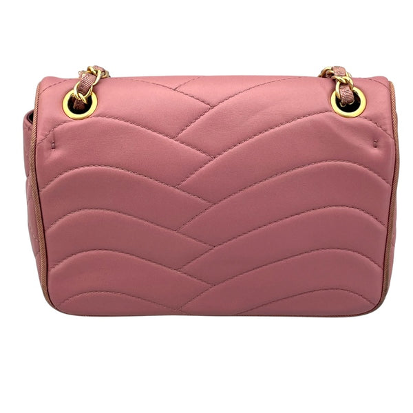 シャネル CHANEL ココマーク チェーン ショルダー ピンク GD金具 ラム レディース ショルダーバッグ
