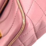 シャネル CHANEL ココマーク チェーン ショルダー ピンク GD金具 ラム レディース ショルダーバッグ