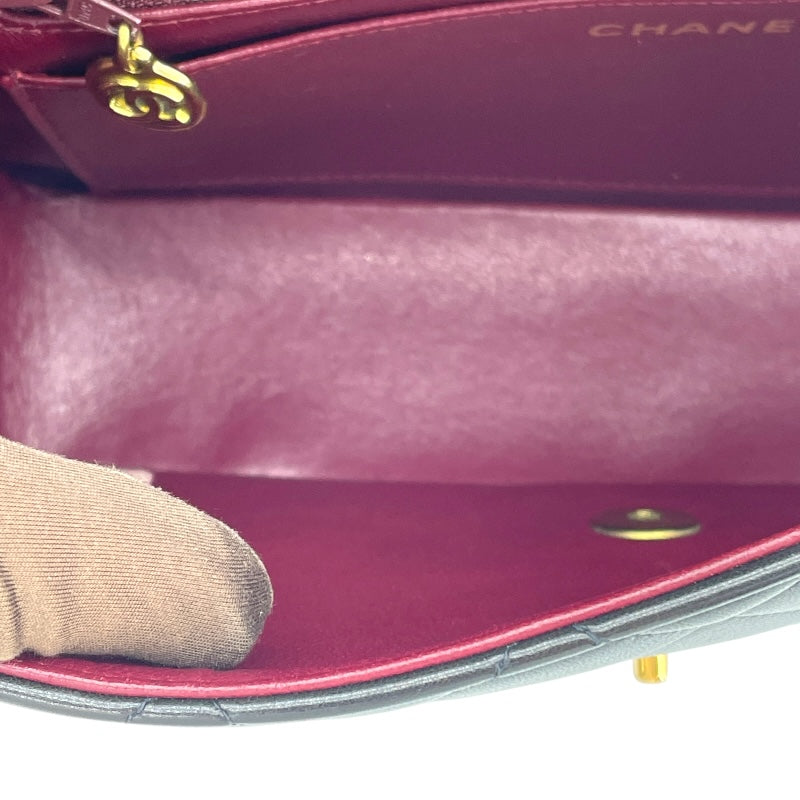 シャネル CHANEL ダイアナ25 A01165 3番台 ブラック GD金具 ラム レディース ショルダーバッグ