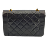 シャネル CHANEL ダイアナ25 A01165 3番台 ブラック GD金具 ラム レディース ショルダーバッグ