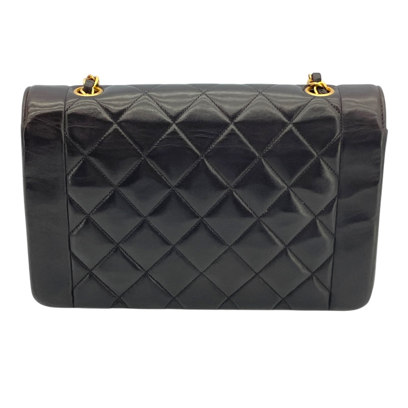 シャネル CHANEL ダイアナ25 A01165 3番台 ブラック GD金具 ラム レディース ショルダーバッグ