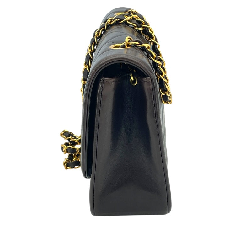 シャネル CHANEL ダイアナ25 A01165 3番台 ブラック GD金具 ラム レディース ショルダーバッグ