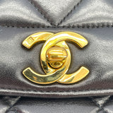 シャネル CHANEL ダイアナ25 A01165 3番台 ブラック GD金具 ラム レディース ショルダーバッグ