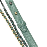 シャネル CHANEL ガブリエル ドゥ ミデ A93824 25番台 グリーン GD/SV金具 ツイード/ビニール レディース ショルダーバッグ