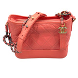 シャネル CHANEL ガブリエルスモール A91810 ピンク GD/SV金具 カーフ レディース ショルダーバッグ