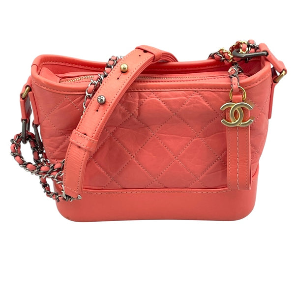 シャネル CHANEL ガブリエルスモール A91810 ピンク GD/SV金具 カーフ レディース ショルダーバッグ
