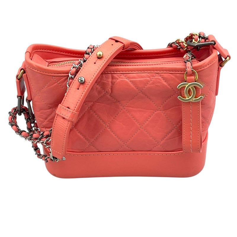 シャネル CHANEL ガブリエルスモール A91810 ピンク GD/SV金具 カーフ レディース ショルダーバッグ