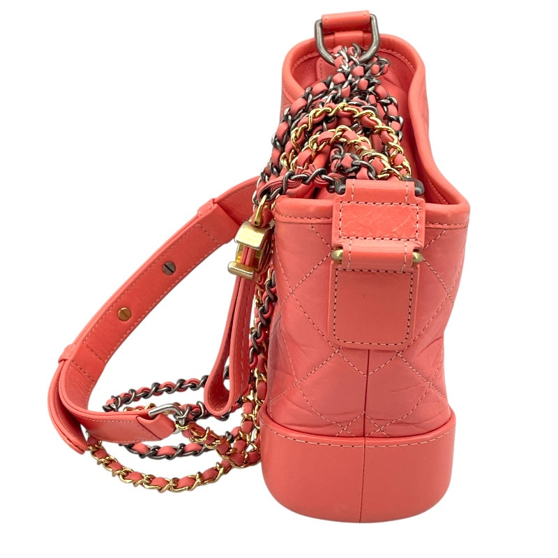 シャネル CHANEL ガブリエルスモール A91810 ピンク GD/SV金具 カーフ レディース ショルダーバッグ