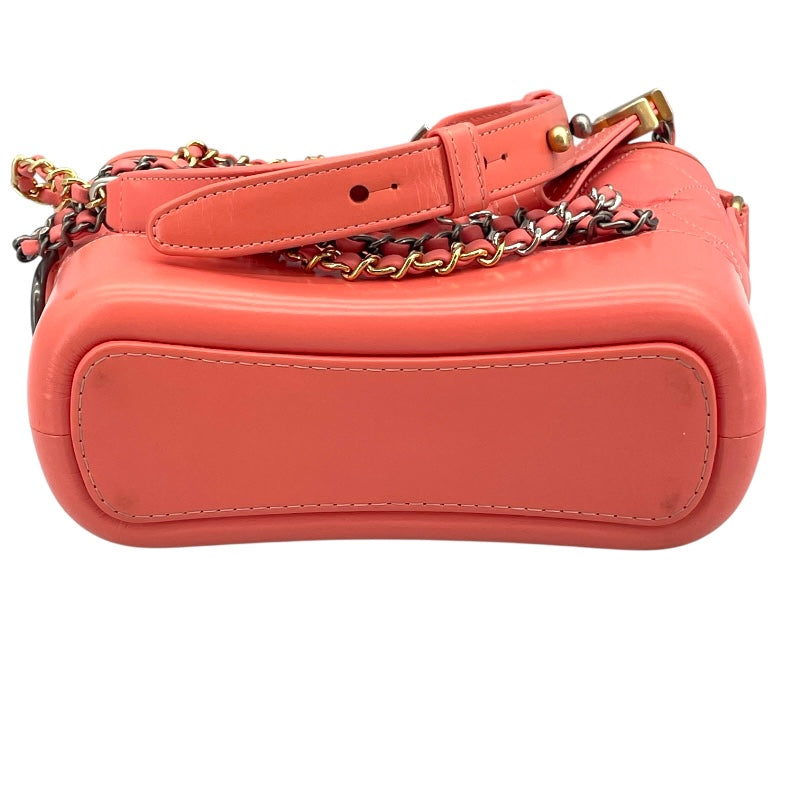 シャネル CHANEL ガブリエルスモール A91810 ピンク GD/SV金具 カーフ レディース ショルダーバッグ
