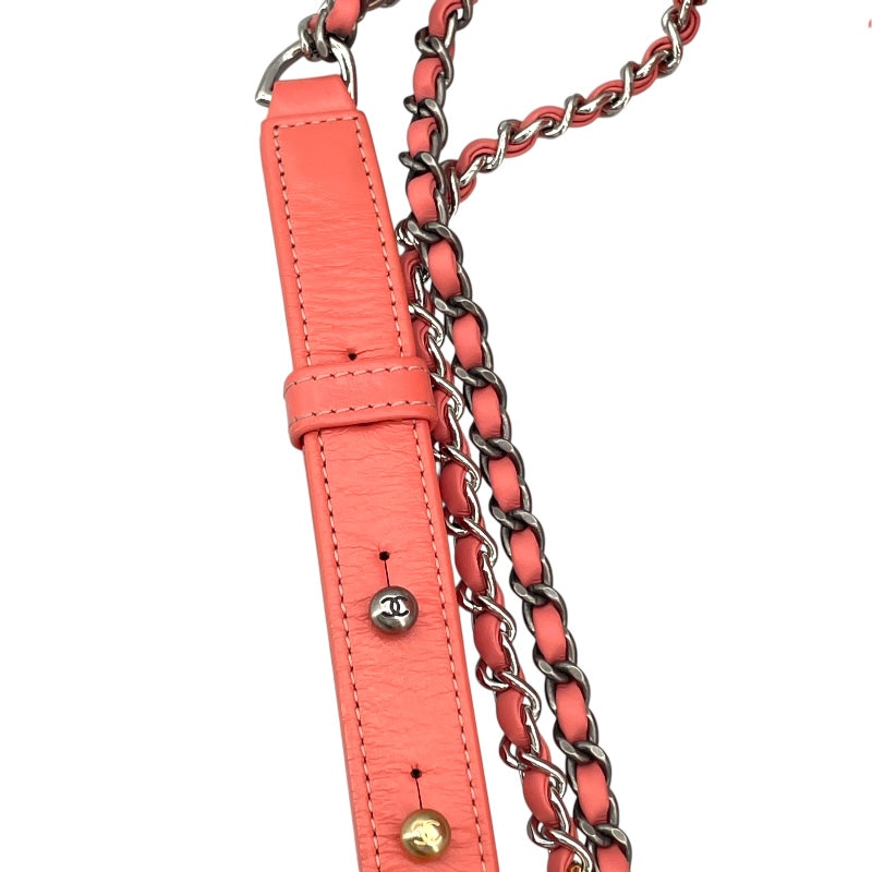 シャネル CHANEL ガブリエルスモール A91810 ピンク GD/SV金具 カーフ レディース ショルダーバッグ
