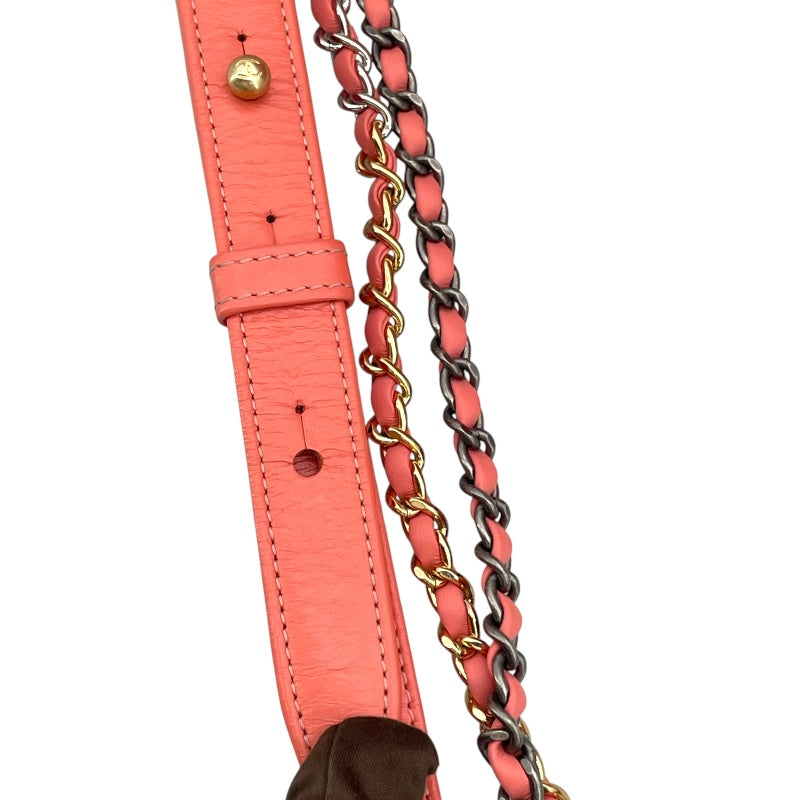 シャネル CHANEL ガブリエルスモール A91810 ピンク GD/SV金具 カーフ レディース ショルダーバッグ