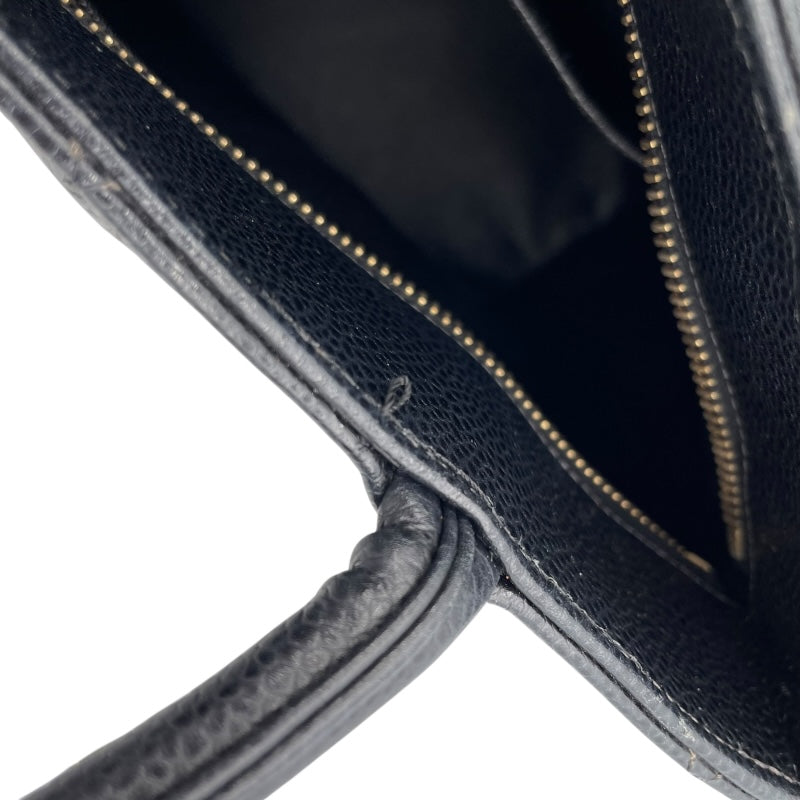 シャネル CHANEL 復刻トート A01804 7番台 ブラック GD金具 キャビアスキン レディース トートバッグ