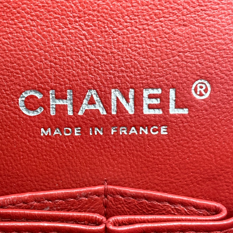 シャネル CHANEL マトラッセ25 A01112 25番台 レッド SV金具 キャビア レディース ショルダーバッグ