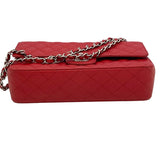 シャネル CHANEL マトラッセ25 A01112 25番台 レッド SV金具 キャビア レディース ショルダーバッグ