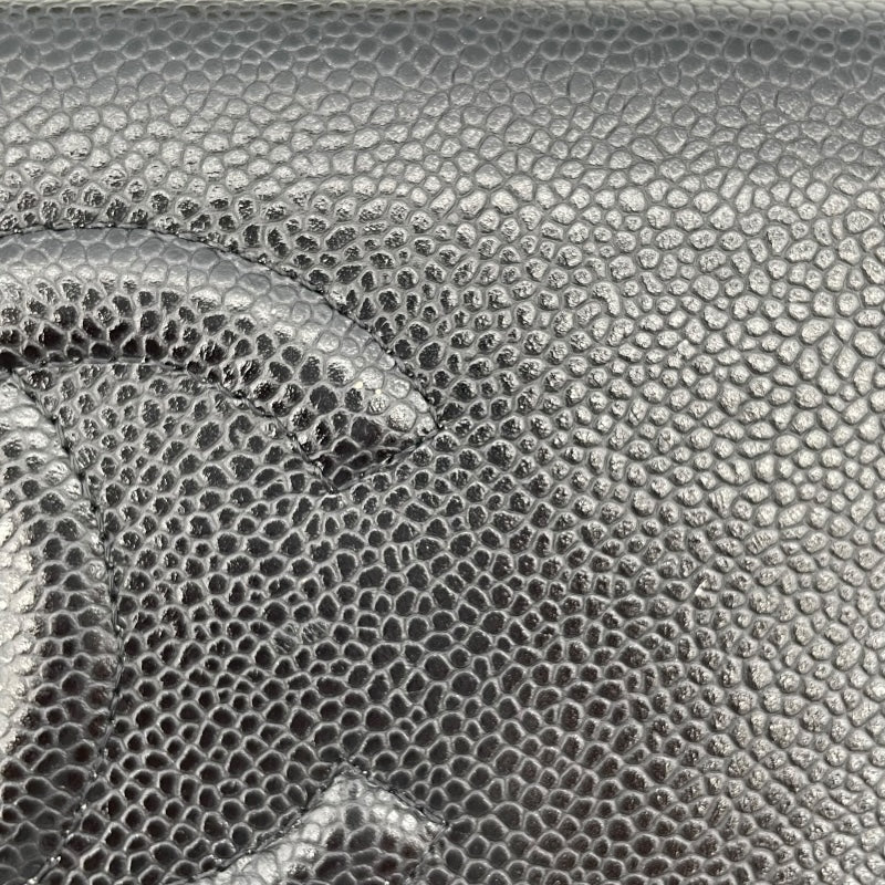 シャネル CHANEL チェンウォレット A48654 20番台 ブラック SV金具 キャビア レディース ショルダーストラップ