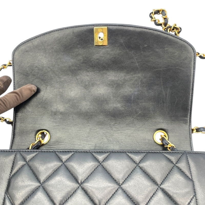 シャネル CHANEL ダイアナ25 A01165 2番台 ブラック GD金具 ラムスキン レディース ショルダーバッグ
