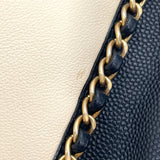 シャネル CHANEL 巾着ショルダー 27番台 ベージュ GD金具 カーフ レディース ショルダーバッグ