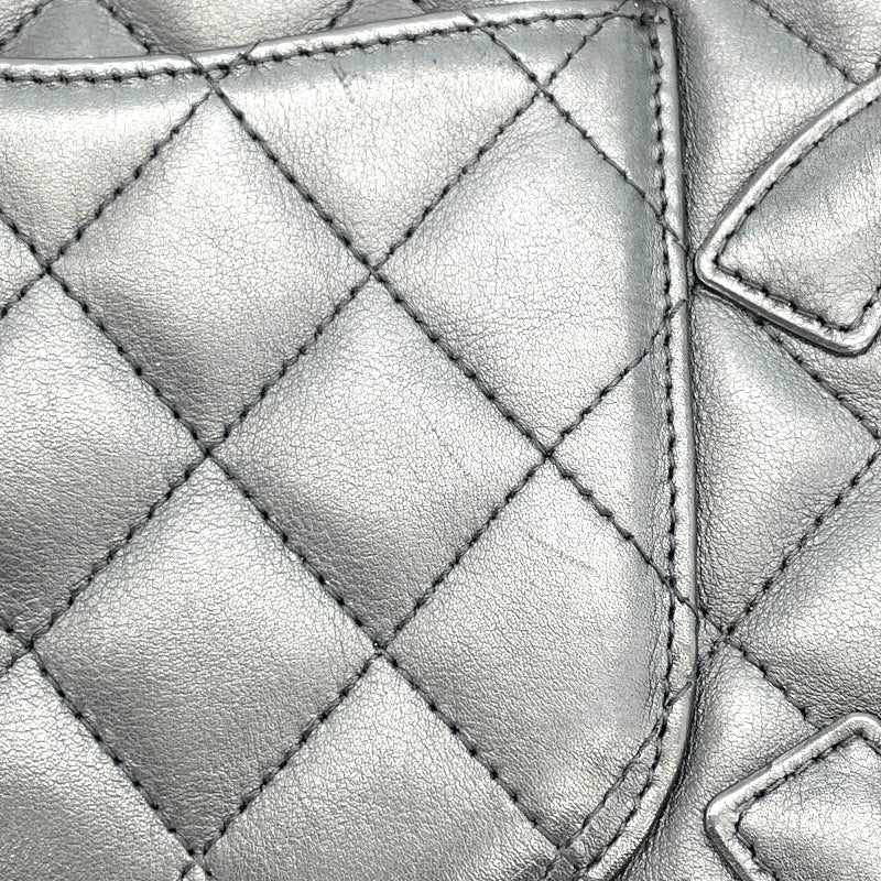 シャネル CHANEL カンボンライン ショルダー ミディアム A25178 9番台 ブラック SV金具 ラム レディース ショルダーバッグ