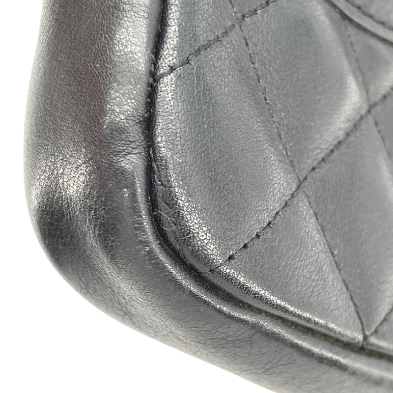 シャネル CHANEL カンボンライン ショルダー ミディアム A25178 9番台 ブラック SV金具 ラム レディース ショルダーバッグ