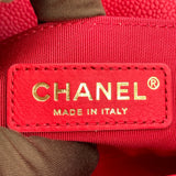 シャネル CHANEL ボーイシャネル スモール A67085 レッド GD金具 キャビアスキン レディース ショルダーバッグ